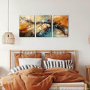 Abstract Wall Canvas Art for Living Room - Modern Art Work for Office Walls - 3 Piece Pictures Wall Art Size 16" x 24" by CozyNest Decor