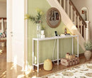 SUPERJARE Console Table with Outlet, 63 Inch Sofa Table with Charging Station, Narrow Entryway Table, Skinny Hallway Table, Behind Couch Table, for Living Room, Plants, White by CozyNest Decor