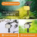 WELALO Solar Spot Lights Outdoor, [10 Pack/3 Modes] Solar Landscape Spotlights, Adjustable Solar Powered Security Lights, IP65 Waterproof Wall Lights for Walkway, Yard, Garden, Driveway (Warm White) by CozyNest Decor