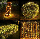 6Ftx4Ft LED Christmas Net Lights Green Wire,Connectable UL Certified Waterptoof Net Lights for Bushes Trees Shurb Garden Outdoor Christmas Decorations by GreenHaven Gardens