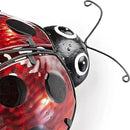 Elenon Ladybug Decor Solar Lights, Metal Ladybugs Outdoor Decorative Yard Art Garden Sculptures & Statues for Patio Yard Pathway by GreenHaven Gardens