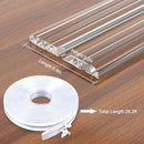 Baby Proofing 26.2ft Long (0.9" Wide),Clear Corner Protectors,Soft Edge Protectors Corner Guards Furniture Corner&Edge Safety Bumpers with Upgraded Strong Adhesive for Sharp Furniture & Table Edges by TinyTreasures Baby Boutique