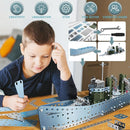 Lucky Doug Stem Building Projects Model Cruiser Ocean Ship Set, 504 Pieces Stem Project Building Toys for Kids Ages 8-12, Assembly Science Kit Toys Gifts for Boys Kids Girls 8 9 10 11 12-16 Years Old by TinyTreasures Baby Boutique