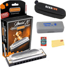 Hohner Special 20 Harmonica - Key of A Bundle with Case, Pouch, Online Manual, and Austin Bazaar Polishing Cloth by TinyTreasures Baby Boutique
