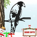 Renovatio Metal Hawk - Metal Bird Yard Decor - Tree Stake & Outdoor Art - Metal Garden Sculpture - Rusty Metal Birds Ornaments - Outdoor Bird Decorations for Garden by GreenHaven Gardens