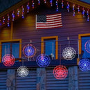 3 Pack 4th of July Lights Decorations 480 LED Remote&Time 8 Light Mode Red White and Blue Firework Lights Battery Operated, American Flag Patriotic Memorial Day Independence Day Outdoor Decor by GreenHaven Gardens