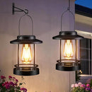 Hanging Solar Lanterns Outdoor Waterproof – 2 Pack Decorative Solar Lights for Outside, Patio, Porch, Yard, Balcony, Table – Hanging Outdoor Lantern Garden Gifts for Women,Mom by CozyNest Decor