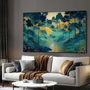 SIGNWIN 46"x72" Extra Large Framed Wall Art Whimsical Fantasy Forest, Vibrant Nature Landscape for Home Living Room Bedroom Decor (Frame Assembly Required) by CozyNest Decor