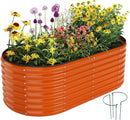 Galvanized Metal Planter Raised Garden Bed Kit for Gardening Outdoor，6x3x2ft Planter Grow Garden Box Raised Flower Bed，Long Vegetable Clearance Herb Raised Garden Beds for Container Gardening by GreenHaven Gardens
