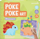 jackinthebox Poke Poke Art – Dinosaurs Theme, Mess-Free Fabric Art and Craft, Flower Pressing Kits, Gift for Kids, Toys for Girls and Boys Ages 4 5 6 7 8 by TinyTreasures Baby Boutique