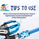 Kids Fishing Pole, Portable Telescopic Kids Fishing Poles for Boys and Girls, Fishing Rod and Reel Combo Kit with Tackle Box, and Fishing Net, Best Fishing Pole for Toddler Youth by TinyTreasures Baby Boutique