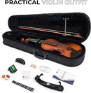 Vangoa 1/4 Violin Set for Beginners Kids Student Fiddle Quarter Size Acoustic Violin Outfit with Starter Kit for Children, Natural by TinyTreasures Baby Boutique
