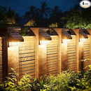 AOSEA Solar Fence Lights Waterproof, Deck Lights Solar Powered with Tungsten Bulbs, Solar Outdoor Lights for Garden Decor, Yard, Patio, Fence, 4 Pack (Warm White), Black, WL-L-003B-4PACK-24 by GreenHaven Gardens