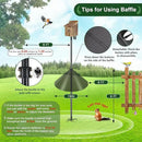 Gtongoko 19 Inch Squirrel Baffle for Bird Feeder Pole Squirrel Guards for Shepherds Hook Stopper for Bird Feeders Black 2 Pack by GreenHaven Gardens