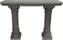 Emsco Group 2316 Lightweight Natural Sandstone Garden Shelf with Columns, 48", Granite by GreenHaven Gardens