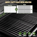 Brand-Man Propane Gas and Charcoal Grill Combo, Dual Fuel BBQ Combo Grill with Stainless Steel Dual Lids & 2 Side Shelves for Outdoor Kitchen & Backyard Barbecue Cooking by GreenHaven Gardens