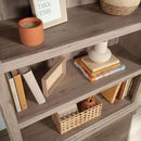 Sauder 3 Tier Book Shelf Wooden Bookcase Multipurpose Bookshelf for Home Office, Living Room, in Laurel Oak by CozyNest Decor