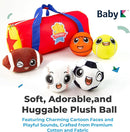 My First Sports Bag with 5 Plush Sports Balls - Rattle Ball with Sound - Sensory Toys for 1 Year Old - Toys for Toddler - Rattles Gift for 1 Year Old by TinyTreasures Baby Boutique