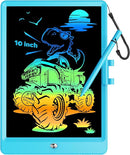 KOKODI 10 Inch LCD Writing Tablet with Anti-Lost Stylus, Erasable Doodle Board Colorful Toddler Drawing Pad, Car Travel School Games Toys for 3 4 5 6 7 8 Kids, Birthday Gift for Girls Boys Adults Blue by TinyTreasures Baby Boutique