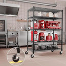 IZEUK Garage Shelving Wide Storage Shelves 5 Tier Metal Shelves 4000 LBS Heavy Duty Adjustable Utility Shelf Rack Black 23.6" D x 53.1" W x 73.6" H by CozyNest Decor