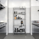 Seville Classics UltraDurable Heavy Duty NSF Solid Steel Wire Rack Storage Unit, Organizer for Garage, Warehouse, Office, Restaurant, Classroom, Kitchen, Silver, 5-Tier Shelving, 36" W x 14" D by CozyNest Decor