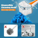 JEHONN Disposable Toilet Bowl Cleaner Wand with 40 Cleaner Refills, Wall Mounted Long Handle Compact Bathroom Scrub Brush Holder Set for Sink Bathtub Wash Basin Mop Pool (Orange) by CozyNest Decor