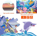Jumbo Floor Puzzle for Kids Underwater Jigsaw Large Puzzles 48 Piece for Toddler Children Learning Preschool Educational Intellectual Development Toys 3-5 4-8 Years Old Gift for Boys and Girls by TinyTreasures Baby Boutique