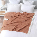 MIULEE Fall Burnt Orange Super Soft Throw Blanket for Couch, Cozy Fluffy Warm Throws Knit Blankets for Sofa, Bed, Chair, Living Room, Camping, Picnic, 50 x 60 inch by CozyNest Decor