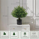 Artificial Topiary Ball Tree 19''T Faux Little Bush Ball Tree UV Resistant Shrub Potted Artificial Plant for Outdoor Indoor Front Porch Garden by GreenHaven Gardens