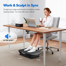 MERACH Slim Vibration Plate Exercise Machine, Vibration Plate for Lymphatic Drainage Weight Loss, Vibrating Plate with Real-Time Calorie Tracking on LED Display, Workout Equipment for Home Women Men by CozyNest Decor