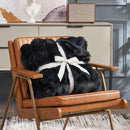 Cozy Bliss Faux Fur Throw Blanket for Couch, Fuzzy Soft Plush Thick Bubble Blanket for Sofa Bedroom Living Room, 108 * 90 Inches Black by CozyNest Decor