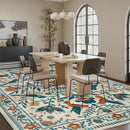 Moynesa Boho Bird 9x12 Area Rug Washable 9x12 Rugs for Living Room, Large Floral Bedroom Carpet Low-Pile Soft Animal Playroom Rug, Jungle Pattern Indoor Carpet for Dining Room Nursery by TinyTreasures Baby Boutique