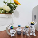 Gradient Astronaut Statues Set of 4, Spaceman Figurines Space Theme Party Nursery Home Office Decor by CozyNest Decor