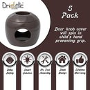 New & Improved - Door knob Baby Safety Cover - 5 Pack - Deter Little Kids from Opening Doors with A Child Proof Door Handle Lock - Driddle by TinyTreasures Baby Boutique