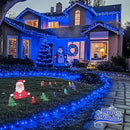 JMEXSUSS 2 Pack Blue Solar Christmas Lights, Total 400 LED 151FT Solar String Lights Outdoor Waterproof, 8 Modes Blue Christmas String Light for Outside Garden Party Patio Tree Decorations by GreenHaven Gardens