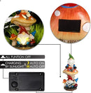TERESA'S COLLECTIONS Garden Gnomes Statues Decorations for Yard with Solar Lights, Resin Sculptures& Statues on Mushroom Reading Garden Outdoor for Patio Lawn Ornaments,Ideal Gifts for Mom, 12.6" by GreenHaven Gardens