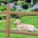 Black PVC Coated Welded Wire Fence 24 Inch x 50 Foot, 2 Inch x 4 Inch 14GA, Garden Border Fencing Roll Vinyl Coated Wire Mesh for Yard Vegetable Plant Protection Poultry Netting by GreenHaven Gardens