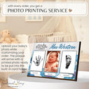 Inkless Hand and Footprint Kit, Baby Keepsake Plaque & Baby Shower Gifts - Ideal as Mom To Be Gift, Nursery Picture Frames, Clean Touch Hand and Footprint Kit (Style 1 - Design 3) by TinyTreasures Baby Boutique