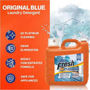 Ultra Fresh 2 x 2.5 Gallon Liquid Laundry Detergent Washing Soap for All Machine Types, 6X Platinum, Up to 640 Loads, Original Blue by CozyNest Decor