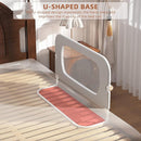 Bed Rail for Toddlers, Baby Bed Rail Guard for Kids, Toddler Bed Rails with Reinforced Anchor Fit, Height Adjustable & Foldable Bed Rail Guard for Twin, Full, Queen & King Beds (Grey, 32IN) by TinyTreasures Baby Boutique