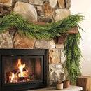 Artificial Norfolk Pine Garland - Faux Christmas Garland Fake Green Garland for Fireplace,Table, Stairs, Mantle, Window,Indoor Outdoor,Home,Holiday Decor (2 PCS,5 FT) by CozyNest Decor