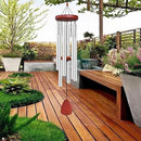 Large Aluminium Wind Chimes Outside, Soothing Melodic Memorial Sympathy Wind Chime, Suitable Outdoor Garden Decor, Gift for Mom Women Neighbors (Silver Wind Chimes-36) by CozyNest Decor