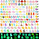 168 Pcs Mini Resin Animals Tiny Resin Animals Mini Ducks Miniature Little Small Figurines Glow in The Dark for Dollhouse Fairy Garden Accessories DIY Hide Crafts Potted Plant Aquarium Decor by GreenHaven Gardens