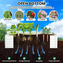 Large Outdoor Planter Boxes Kit Set of 2,6x3x1.5ft Galvanized Raised Bed Planter with Open-Ended Base Design, Elevated for Outdoor Plants, Durable Raised Bed for Gardening,Green by CozyNest Decor