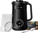 32oz Automatic Soy Machine for Homemade Almond, Oat, Coconut, Soy, Plant Based Milks and Non Dairy Beverages with Delay Start/Keep Warm/Self-Cleaning/Boil Water, Black by TinyTreasures Baby Boutique