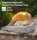 Pet Cat Solar Garden Memorial Statue – Outdoor Resin Angel Kitty with Solar Light, Guardian Angel Kitten Memorial Gift for Patio, Lawn, Yard, or Garden Decor by CozyNest Decor