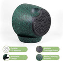 12/10/9 inch Large Self Watering Pots, Planter, Plant Pots with Mesh Drainage Holes for Indoor Outdoor Garden Plants, Plastic Flower Pots with Deep Reservoir, Black with Green Speckles by CozyNest Decor