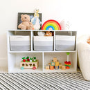 NaturalCozy Storage Cubes 9”x9”x7”Cotton Rope Woven Baskets for Organizing 3-Pack | 9 Inch Cube Storage Bin | Small Basket for Shelf Nursery, Pantry, Decorative Plant, Bathroom Closet, Toy Gift by TinyTreasures Baby Boutique