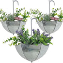 yosager 3 Pack Galvanized Metal Umbrella Wall Planter, Hanging Wall Flower Holder, Succulent Hanger Vase Indoor Outdoor Rustic for Garden Home Wall Decor by GreenHaven Gardens