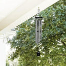 Woodstock Wind Chimes Pachelbel's Canon in D, Silver Aluminum Tubes, Medium 32 - Inch, Deep Toned Windchime for Outdoor Decor for Garden, Patio, Porch by CozyNest Decor
